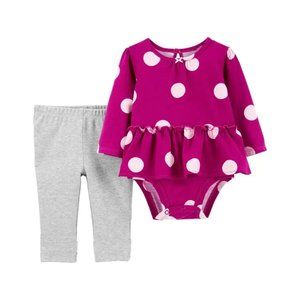 Carter's 2-Piece Polka Dot Bodysuit Pant Set
